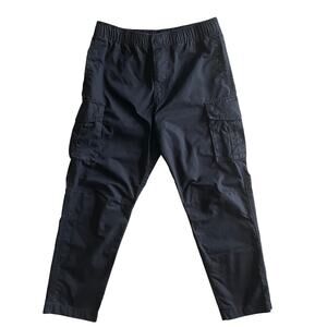 CSG Men’s Black Nylon Cargo Jogger Pants Size M